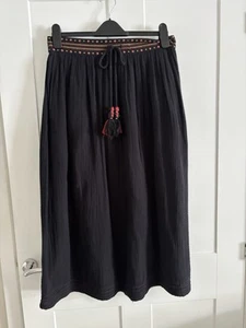 Falda Gitana Per Una Negra con Borlas ~ Talla 12 - Imagen 1 de 8