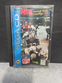 NFL Football Trivia Challenge (Sega CD, 1993) Good Plus, Free Shipping 