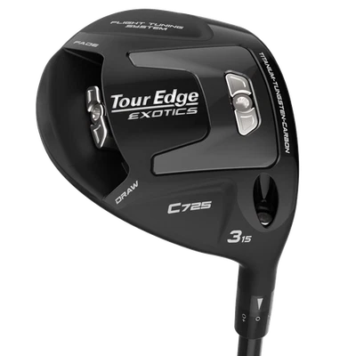 Tour Edge Exotics C725 15* 3 Wood Stiff Graph Project X Denali Blue 70 Excellent - Image 1 of 4