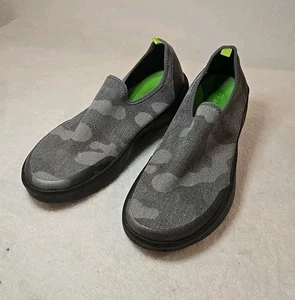 Oofos OOMG Eeze Limited Shoes Camo Black Gray Slip On Womens 9 - Picture 1 of 6