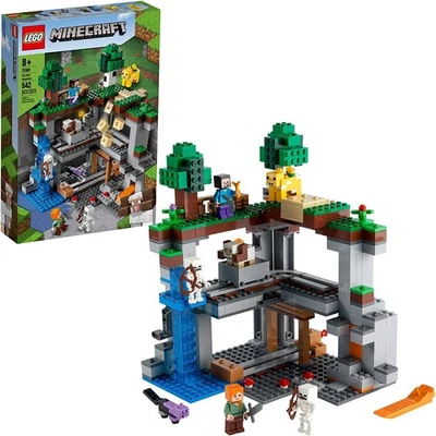 LEGO Minecraft 21169 La Première Aventure Kit De Construction De 542 Pièces - Photo 1/4
