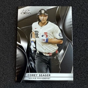 2025 Topps Chrome Black Corey Seager #148 Texas Rangers - Picture 1 of 6