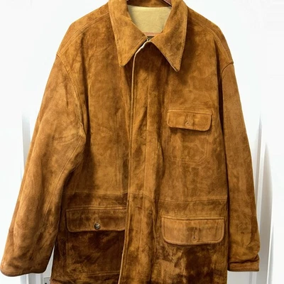Ralph Lauren Jacket Large Men’s Suede Leather Brown Vintage Rare VTG - Image 1 of 4