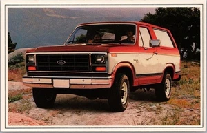 Ford Bronco 1982 automóvil/suv coche publicidad postal/sin usar - Imagen 1 de 2