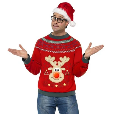 Disfraz de Navidad Jumper Adulto Mediano Foto 1 de 4