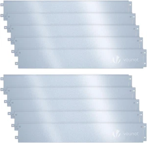 VOUNOT 10M Galvanised Steel Lawn Edging, Metal Garden Edging Landscape Border, 1 - Picture 1 of 12