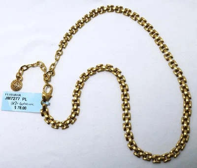 Brighton Stunning FERRARA  ATHENA NWT $78 Gold Chain Statement Necklace - Image 1 of 3