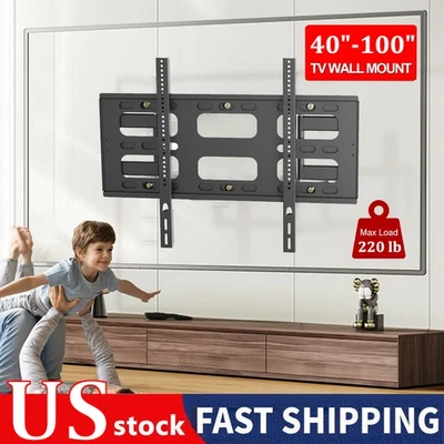 Large Heavy Duty TV Wall Mount Bracket Panel Swivel TV Mount for 40"-100" LED US - Image 1 of 4