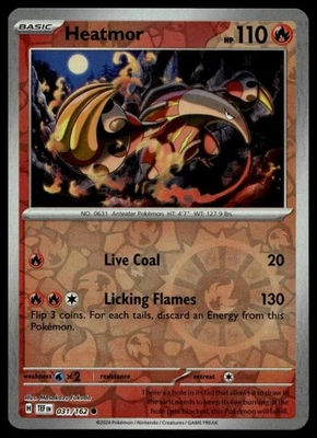 SV05: Temporal Forces #031/162 Heatmor Reverse Holo - Image 1 of 2