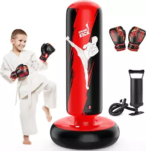 Boxsack Kinder Aufblasbarer Standboxsack Kinder Geschenk Junge Karate Taekwondo - Bild 1 von 7