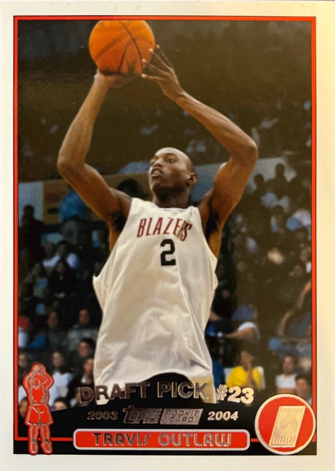 Travis Outlaw Topps 03-04 #243 Rookie Card Portland Trail Blazers - Image 1 of 1