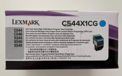 original lexmark c544x1cg lexmark c544 x 1 cg cyan lexmark x546 c546 x544 x548 - Bild 1 von 2