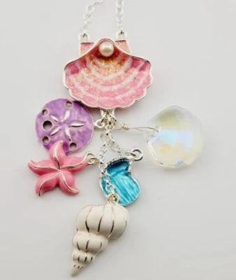 COLLAR KIRKS FOLLY SHELLS UPON THE SHORE EN TONO PLATA #59 Foto 1 de 4