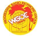 AUTOCOLLANT VINYLE WGOE AM RADIO STATION RICHMOND VA. SOUVENIRS MUSICAUX