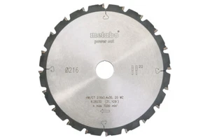 Metabo Kreissägeblatt HW/CT 216x30, 20 WZ 5° neg. 628230000 #OB - Bild 1 von 1