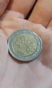 2 euro coin Finland 1999, Rare Error Coin - Picture 1 of 7