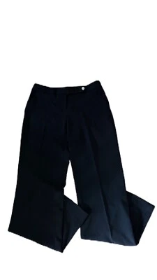 Calvin Klein Dress Pants Black Womens Size 4 Classic Loose Fit Wide Leg 33 x 32 - Изображение 1 из 4