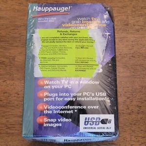 Hauppauge WinTV USB Model 602 New Sealed in Retail Box Windows 98 Sealed  - Picture 1 of 5