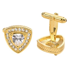Gemelli francesi cristallo zircone bianco abito da uomo camicia manica cristallo unghie regalo - Foto 1 di 3