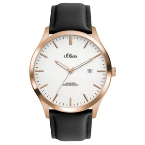 S.oliver Uomo Orologio da Polso Pelle SO-3477-LQ - Foto 1 di 1