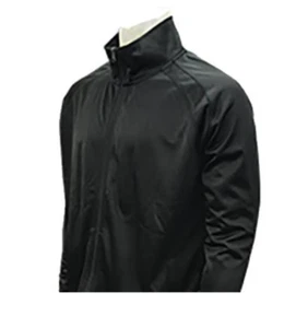 SMITTY | BKS-232 | Solid Black Officials Jacket w/ Knit Cuff | Referee's Choice! - Picture 1 of 1
