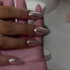 Long Almond False Nails Aurora Press on Nails Manicure Nail Tips  Women
