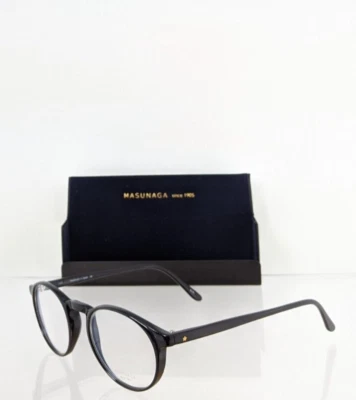 Brand New Authentic MASUNAGA Eyeglasses GMS - 24 #19 Shiny Black 24U 48mm Frame - Image 1 of 4