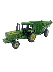 John Deere ERTL Die Cast Toy Tractor Trailer Cart w/Chute - Picture 1 of 8