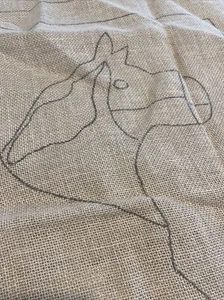 Rug Hooking Pattern Linen Rugwool Studio Small Toy Horse 26x36 - Picture 1 of 8