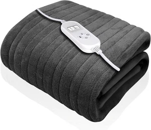 Dreamcatcher Grey Heated Throw Electric Blanket, 160 x 120cm (Grey) - Picture 1 of 8