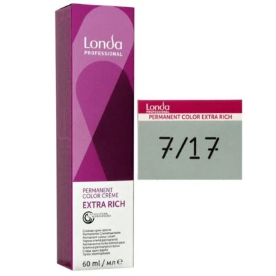 Londa Professional permanente Cremehaarfarbe Extra Rich 60 ml 7/17 mittelblond a