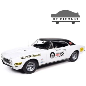 AUTOWORLD BALDWIN MOTION 1967 CHEVROLET CAMARO SS 1/18 PRESSOFUSO BIANCO AMM1275 - Foto 1 di 6