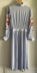& Other Stories sheer sleeves floral embroidered midi dress, Size 36, New - Imagen 1 de 8