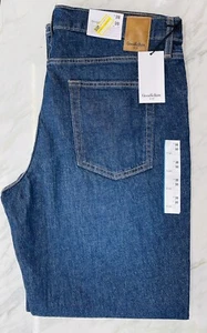 Men's Straight Fit Jeans - Goodfellow & Co. Dark Blue 38x30 - Picture 1 of 6