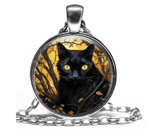 Collar Colgante Gatito Gato Negro 24" Cadena Furbaby PurrBaby Mamá Regalo - Imagen 1 de 5