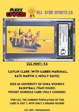 CAITLIN CLARK GABBIE MARSHALL 2023-2024 IOWA ISSUED SCHEDULE Card CGC 9.5 MINT+
