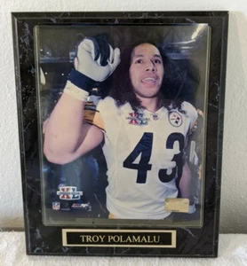 2006 Troy Polamalu Pittsburgh Steelers 8 X 10 Photo XL Superbowl Plaque - Picture 1 of 4
