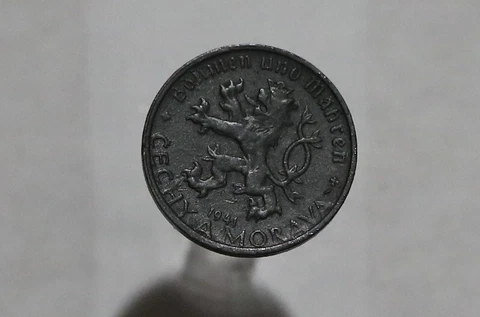 🧭 🇨🇿 BOHEMIA & MORAVIA 10 HALERU 1941 SHARP DETAILS B50 #Z3109 Cover