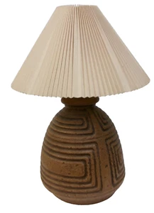 Mid Century Modern Earthenware Pottery Table Lamp - Picture 1 of 5