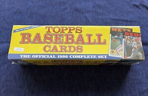 1986 Topps Baseball Complete Set Factory Sealed Holiday Box Unopened