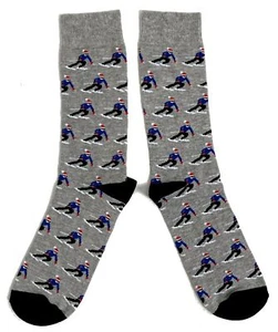 Mens Christmas Novelty Skiing Winter Sports Socks 6-11 UK / 39-45 Eur / 7-12 US - Picture 1 of 3