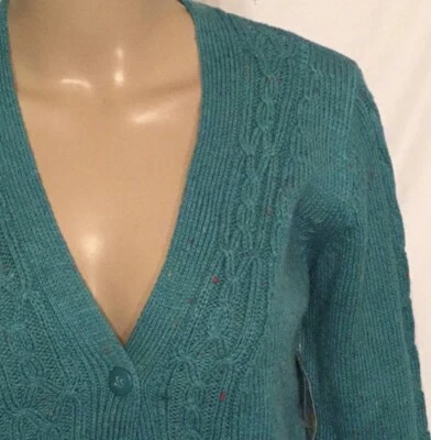 Suéter Kim Roger Mujer Talla PM Verde Multi Botones Delanteros Foto 1 de 3