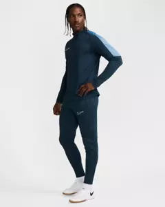 Nike Dri-Fit Academy Mens Football Pants Blue Multi Size Track Pants Bottoms - Picture 1 of 6