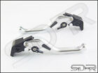 Sv650 / X 2016-2024 Carbon Fiber Inlay Short Sdr Adjustable Levers Silver