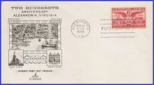 USA5 #C40 U/A ARTCRAFT FDC Alexandria VA Bicentenario - Foto 1 di 1