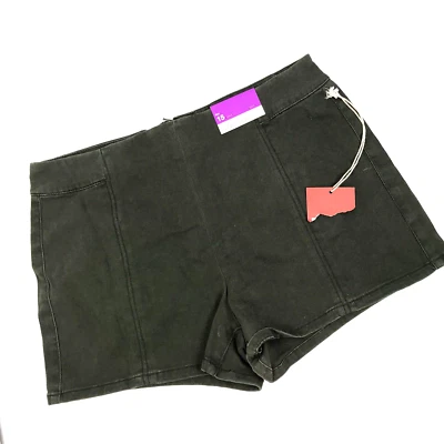 Шорты короткие Mossimo Supply Co размер 15 хаки зеленые высокая талия передний карман повседневные - Изображение 1 из 4