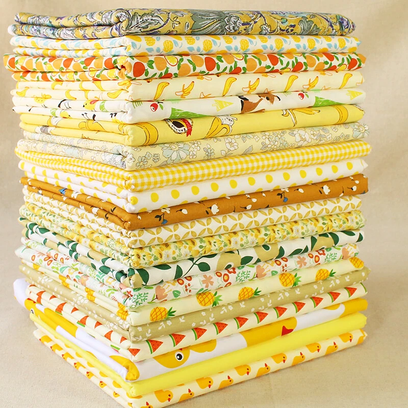20pcs Quilting Cotton Fabric Bundle Squares Sewing Patchwork Floral Scraps Lot - Image 1 of 1