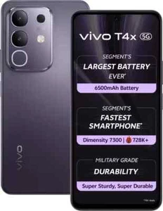 vivo T4x 5G Factory Unlocked Dual SIM V2437-128 GB Storage-6 GB RAM-Purple - Picture 1 of 15