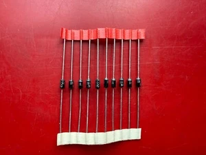 10x 1N4001 MICRO COMMERCIAL DIODE GEN PURPOSE 50V 1A DO41 IN4001 - Picture 1 of 3