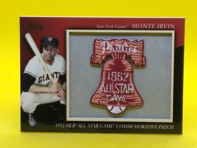 Monte Irvin 2010 Topps 1952 MLB All-Star Game Commemorative Patch #MCP61 - Image 1 of 2